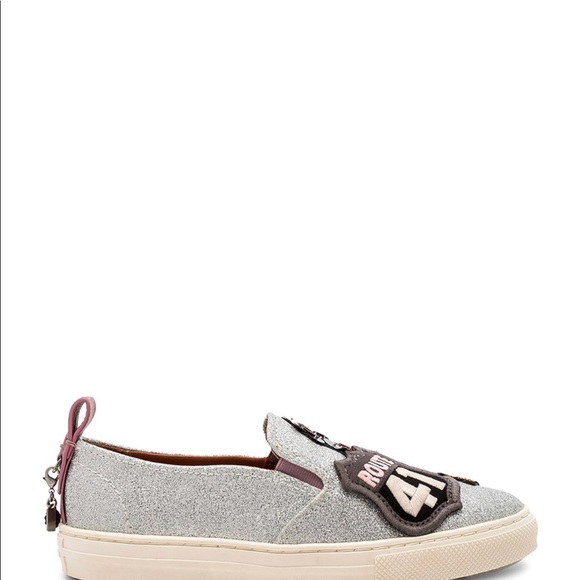 ⚡️Coach Cherry Patch slip glitter sneakers 8.5 - Picture 2 of 8